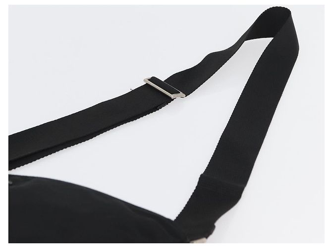 Borsa a Spalla PRADA Nylon Nero Argento Autentica 169612 - vista 8