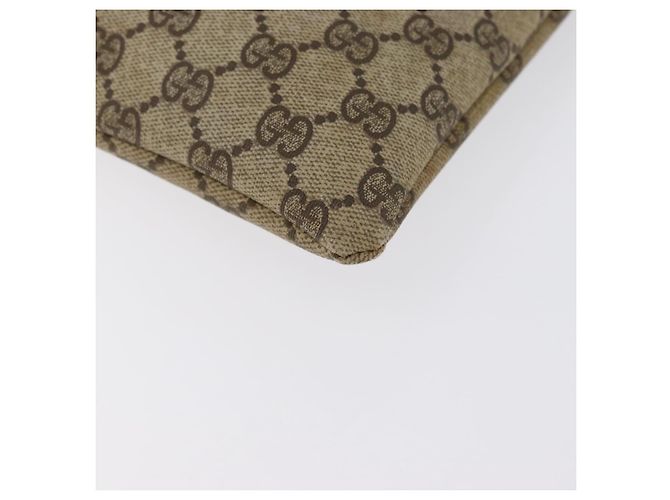 Borsa a mano GUCCI GG Supreme Web Sherry Line PVC Beige Rosso Verde Auth 172091 - vista 11