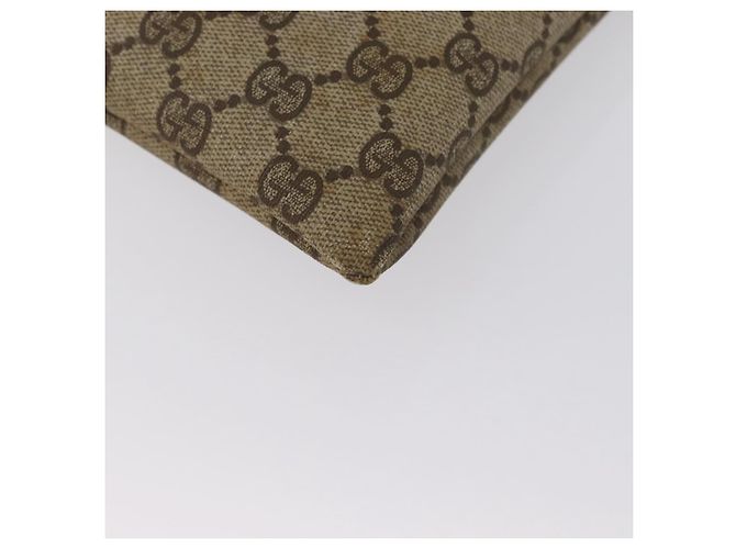 Borsa a mano GUCCI GG Supreme Web Sherry Line PVC Beige Rosso Verde Auth 172091 - vista 13