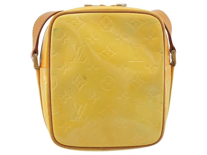 LOUIS VUITTON Borsa a spalla Wooster Monogram Vernis Grigio M91036 LV Auth ep13555 - vista 3