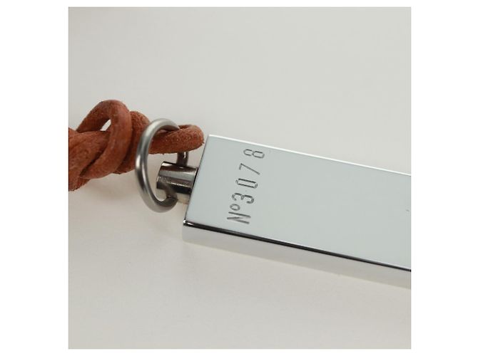 Colar apito LV Cup em metal prateado LOUIS VUITTON Auth 171365A Prata - vista 11