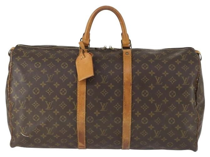 LOUIS VUITTON Borsa Boston Monogram Keepall 55 M41424 LV Auth 171947 Monogramma - vista 2