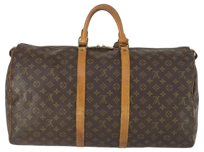 LOUIS VUITTON Borsa Boston Monogram Keepall 55 M41424 LV Auth 171947 Monogramma - vista 3