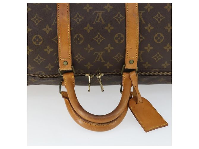 LOUIS VUITTON Borsa Boston Monogram Keepall 55 M41424 LV Auth 171947 Monogramma - vista 7