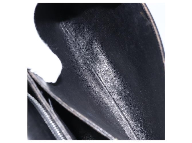 Céline Borsa a Spalla CELINE in Pelle Nera Oro Auth ka2456 Nero D'oro - vista 23
