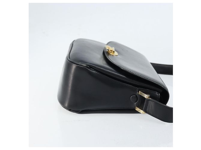 Céline Borsa a Spalla CELINE in Pelle Nera Oro Auth ka2456 Nero D'oro - vista 4
