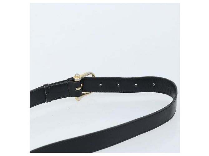 Céline Borsa a Spalla CELINE in Pelle Nera Oro Auth ka2456 Nero D'oro - vista 8
