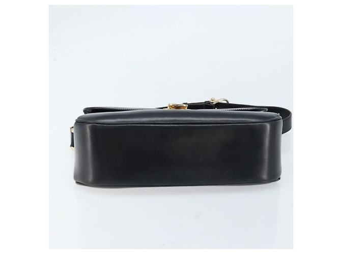 Céline Borsa a Spalla CELINE in Pelle Nera Oro Auth ka2456 Nero D'oro - vista 9