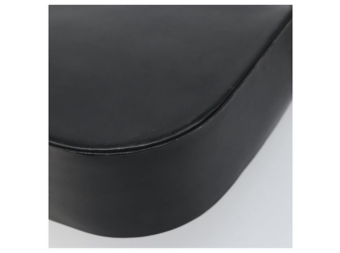 Borsa a Spalla Horsebit in Pelle Nera e Argento Christian Dior Auth am10763 Nero - vista 12