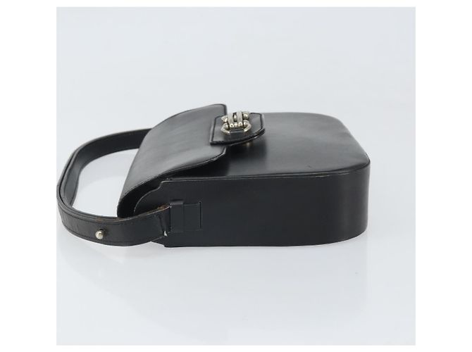 Borsa a Spalla Horsebit in Pelle Nera e Argento Christian Dior Auth am10763 Nero - vista 5