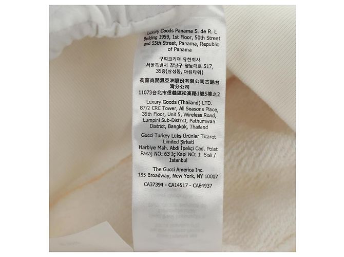 Sudadera de algodón blanca Colaboración Bananya GUCCI Auth 170953M Blanco - vista 16