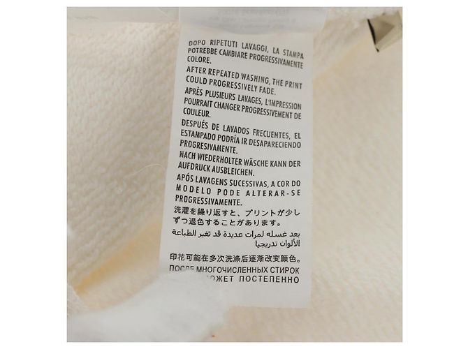 Sudadera de algodón blanca Colaboración Bananya GUCCI Auth 170953M Blanco - vista 17