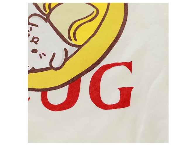 Sudadera de algodón blanca Colaboración Bananya GUCCI Auth 170953M Blanco - vista 9