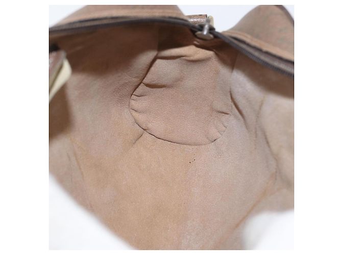 Bolsa Sherry Line GG Supreme Web da GUCCI em PVC bege e dourado 68 02 004 Auth 169630 - vista 20