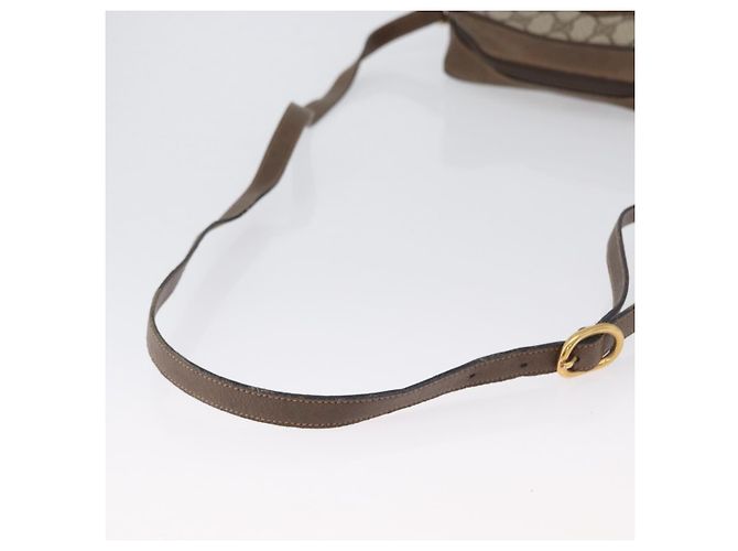 Bolsa Sherry Line GG Supreme Web da GUCCI em PVC bege e dourado 68 02 004 Auth 169630 - vista 9