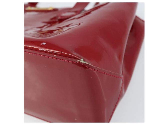 LOUIS VUITTON Borsa Wilshire PM Monogram Vernis Pomme D'amour M93642 Auth 172117 Rosso - vista 10