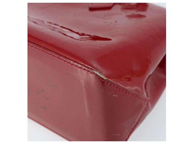 LOUIS VUITTON Borsa Wilshire PM Monogram Vernis Pomme D'amour M93642 Auth 172117 Rosso - vista 12