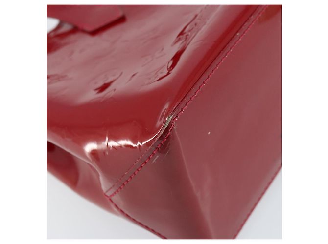 LOUIS VUITTON Borsa Wilshire PM Monogram Vernis Pomme D'amour M93642 Auth 172117 Rosso - vista 13