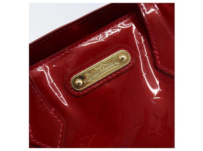 LOUIS VUITTON Borsa Wilshire PM Monogram Vernis Pomme D'amour M93642 Auth 172117 Rosso - vista 15