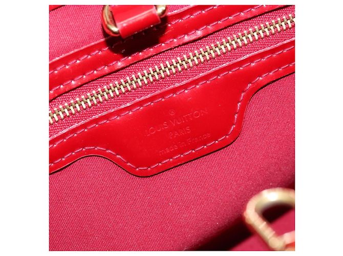 LOUIS VUITTON Borsa Wilshire PM Monogram Vernis Pomme D'amour M93642 Auth 172117 Rosso - vista 16