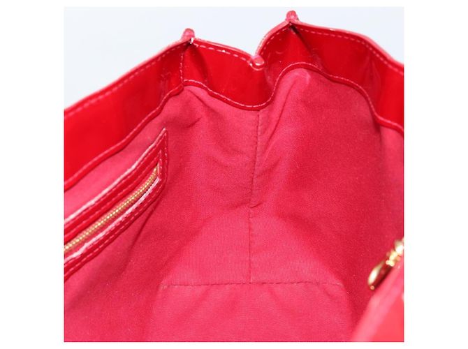 LOUIS VUITTON Borsa Wilshire PM Monogram Vernis Pomme D'amour M93642 Auth 172117 Rosso - vista 18