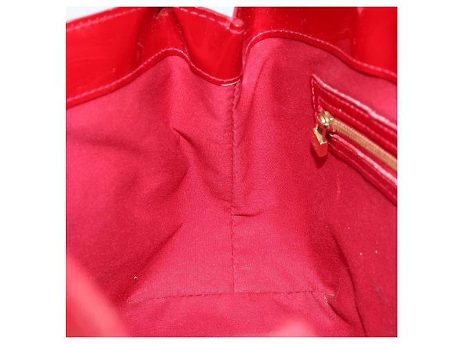 LOUIS VUITTON Borsa Wilshire PM Monogram Vernis Pomme D'amour M93642 Auth 172117 Rosso - vista 19