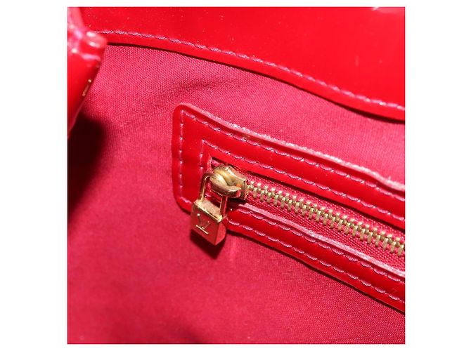 LOUIS VUITTON Borsa Wilshire PM Monogram Vernis Pomme D'amour M93642 Auth 172117 Rosso - vista 20