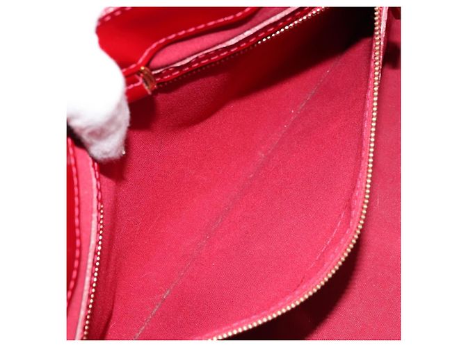 LOUIS VUITTON Borsa Wilshire PM Monogram Vernis Pomme D'amour M93642 Auth 172117 Rosso - vista 21