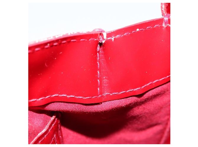 LOUIS VUITTON Borsa Wilshire PM Monogram Vernis Pomme D'amour M93642 Auth 172117 Rosso - vista 22