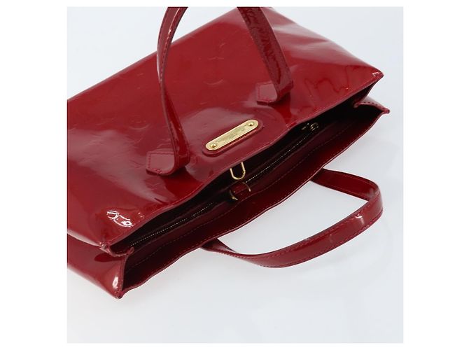 LOUIS VUITTON Borsa Wilshire PM Monogram Vernis Pomme D'amour M93642 Auth 172117 Rosso - vista 6