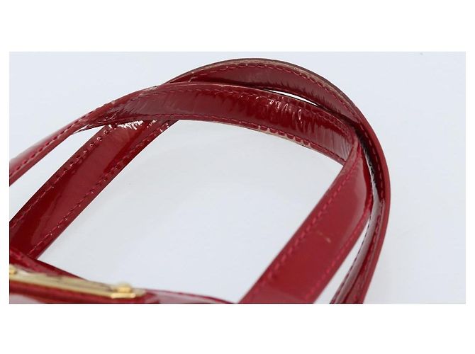 LOUIS VUITTON Borsa Wilshire PM Monogram Vernis Pomme D'amour M93642 Auth 172117 Rosso - vista 8
