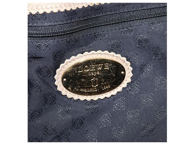 Borsa Tote LOEWE in pelle dorata Auth ep13539 - vista 10