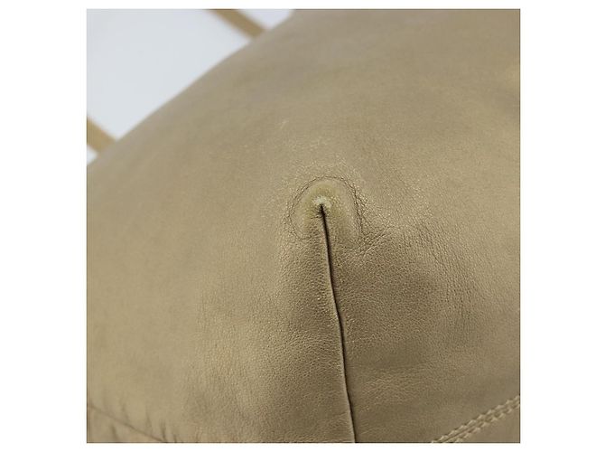 Borsa Tote LOEWE in pelle dorata Auth ep13539 - vista 14
