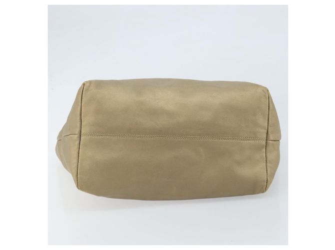 Borsa Tote LOEWE in pelle dorata Auth ep13539 - vista 5