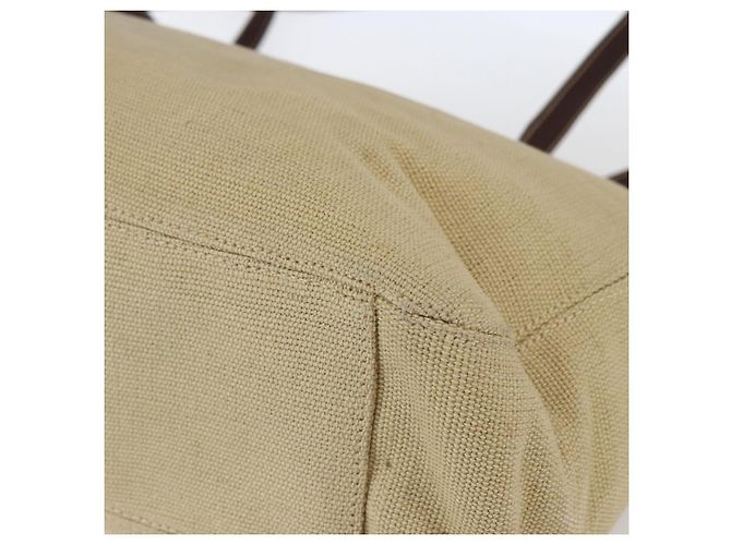 Borsa Tote CHANEL in tela beige oro CC Auth bs33123 D'oro - vista 12