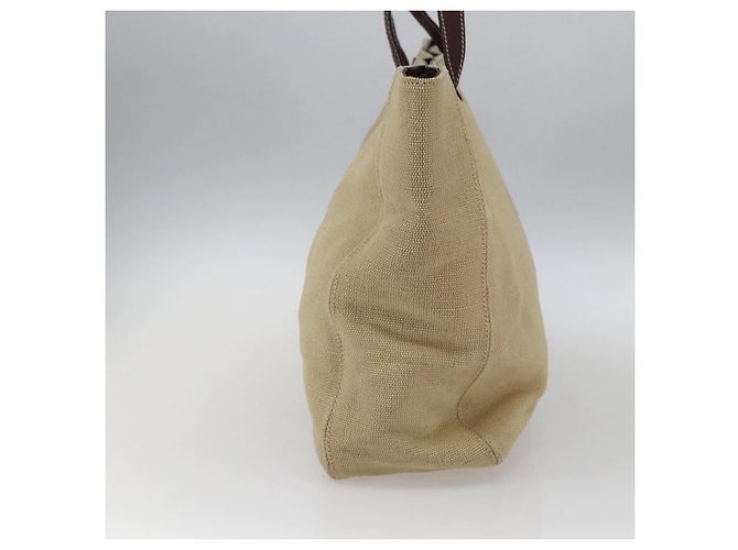 Borsa Tote CHANEL in tela beige oro CC Auth bs33123 D'oro - vista 5