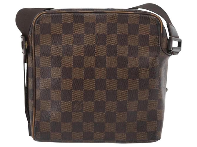 LOUIS VUITTON Borsa a Spalla Damier Ebene Olaf PM N41442 LV Auth ka2472 - vista 2