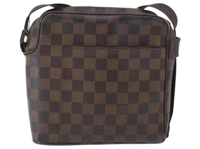 LOUIS VUITTON Borsa a Spalla Damier Ebene Olaf PM N41442 LV Auth ka2472 - vista 3