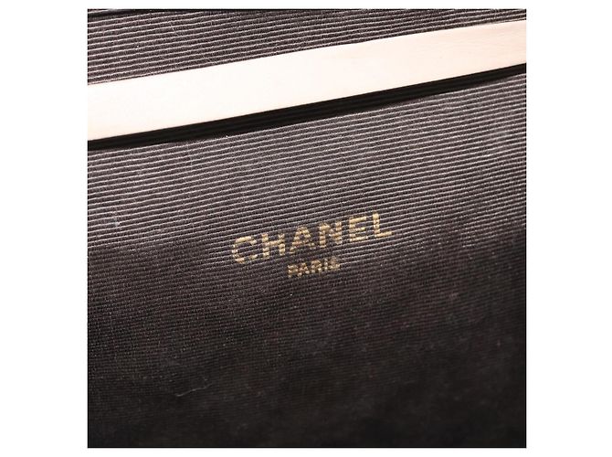 CHANEL Borsa a Spalla Matelassé in Pelle di Agnello Beige Oro CC Auth bs33475 D'oro - vista 17