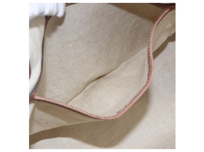 Gucci Borsa Tote GG Supreme in PVC Beige Oro 197953 Auth kk637 D'oro - vista 18