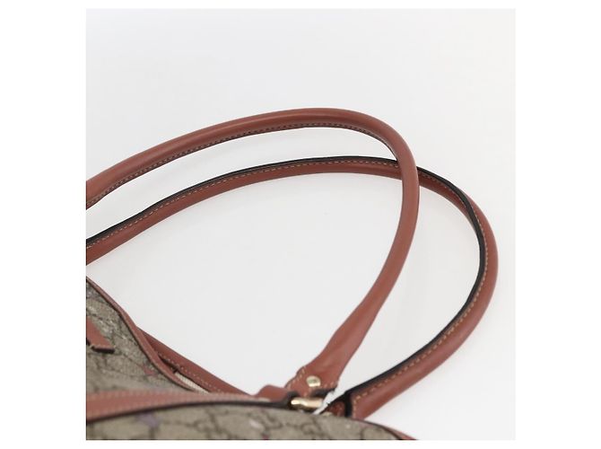 Gucci Borsa Tote GG Supreme in PVC Beige Oro 197953 Auth kk637 D'oro - vista 8