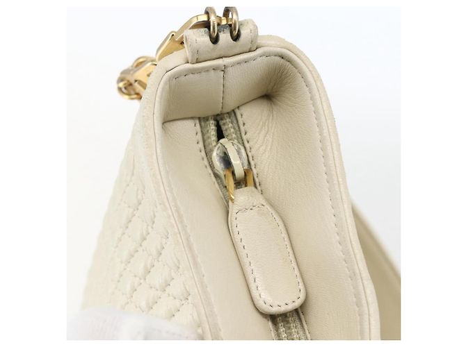 BALLY Borsa a Spalla in Pelle Avorio Oro Auth 173507 D'oro Crudo - vista 14