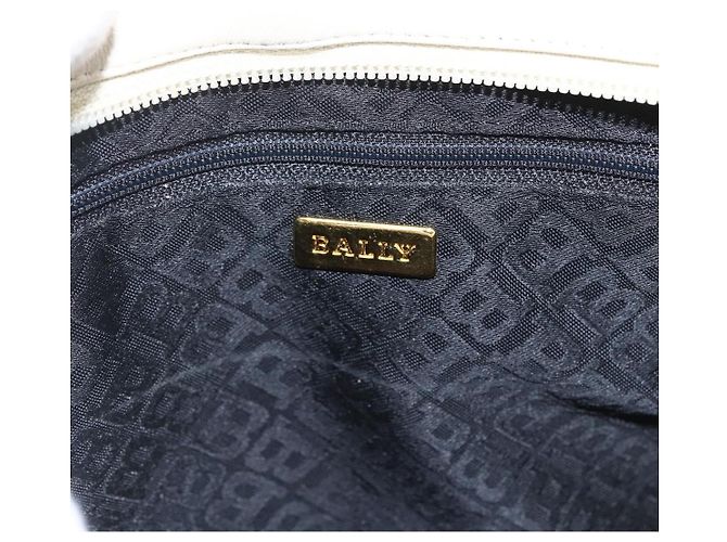 BALLY Borsa a Spalla in Pelle Avorio Oro Auth 173507 D'oro Crudo - vista 15