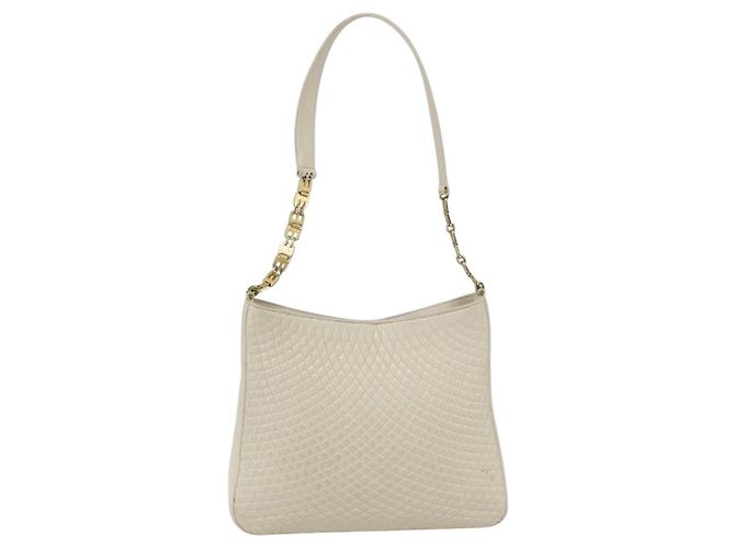 BALLY Borsa a Spalla in Pelle Avorio Oro Auth 173507 D'oro Crudo - vista 2