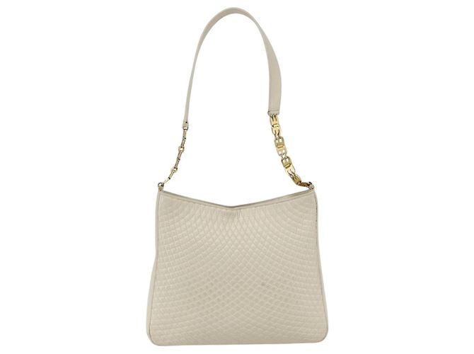 BALLY Borsa a Spalla in Pelle Avorio Oro Auth 173507 D'oro Crudo - vista 3