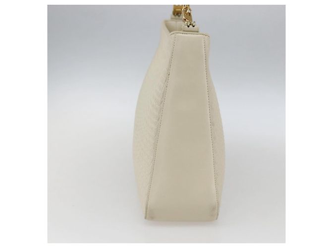 BALLY Borsa a Spalla in Pelle Avorio Oro Auth 173507 D'oro Crudo - vista 4