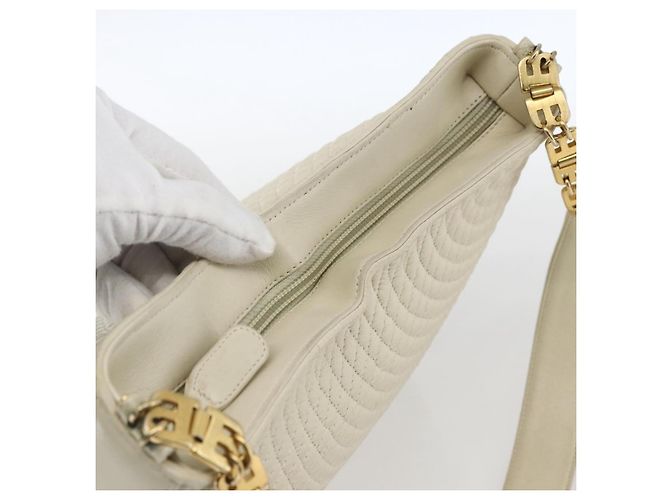 BALLY Borsa a Spalla in Pelle Avorio Oro Auth 173507 D'oro Crudo - vista 6