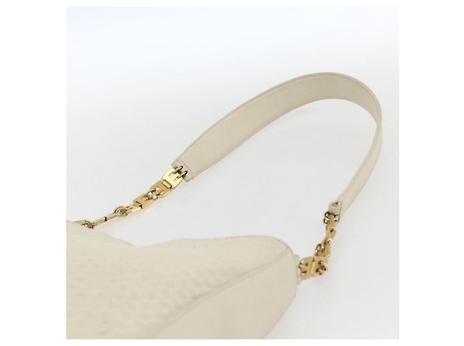 BALLY Borsa a Spalla in Pelle Avorio Oro Auth 173507 D'oro Crudo - vista 8