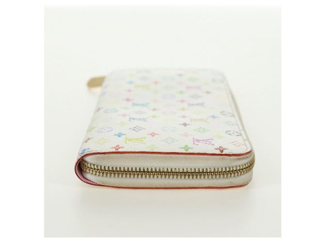 LOUIS VUITTON Zippy Lang Wallet Monogram Multicolor Weiß M60241 LV Auth 171842V - vista 5