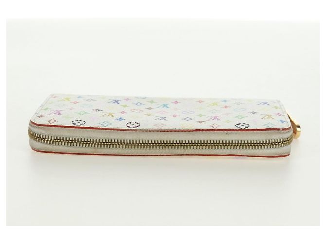 LOUIS VUITTON Zippy Lang Wallet Monogram Multicolor Weiß M60241 LV Auth 171842V - vista 6